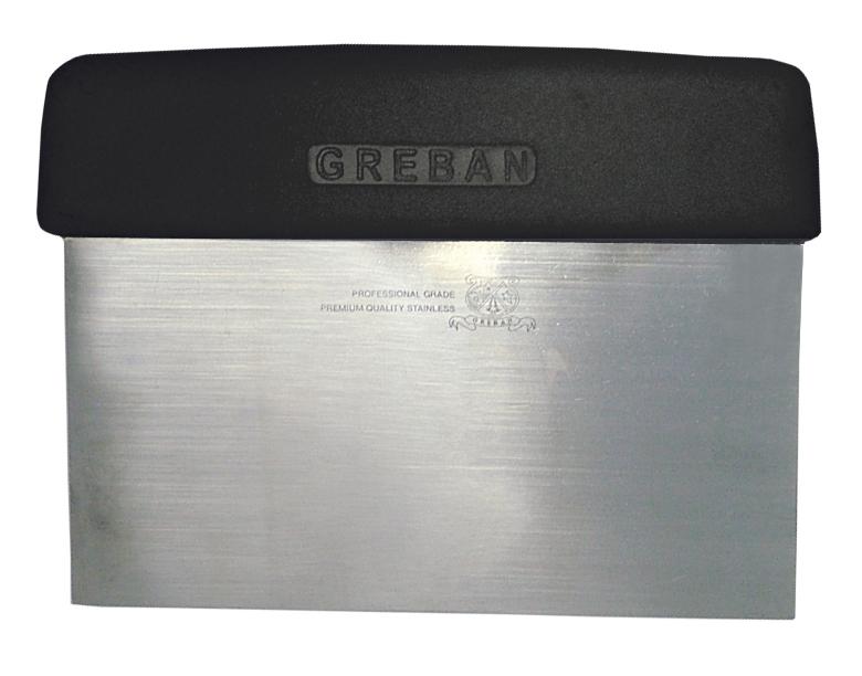 6-inch Dough Scraper with Black Handle 1 6-inch Dough Scraper with Black Handle